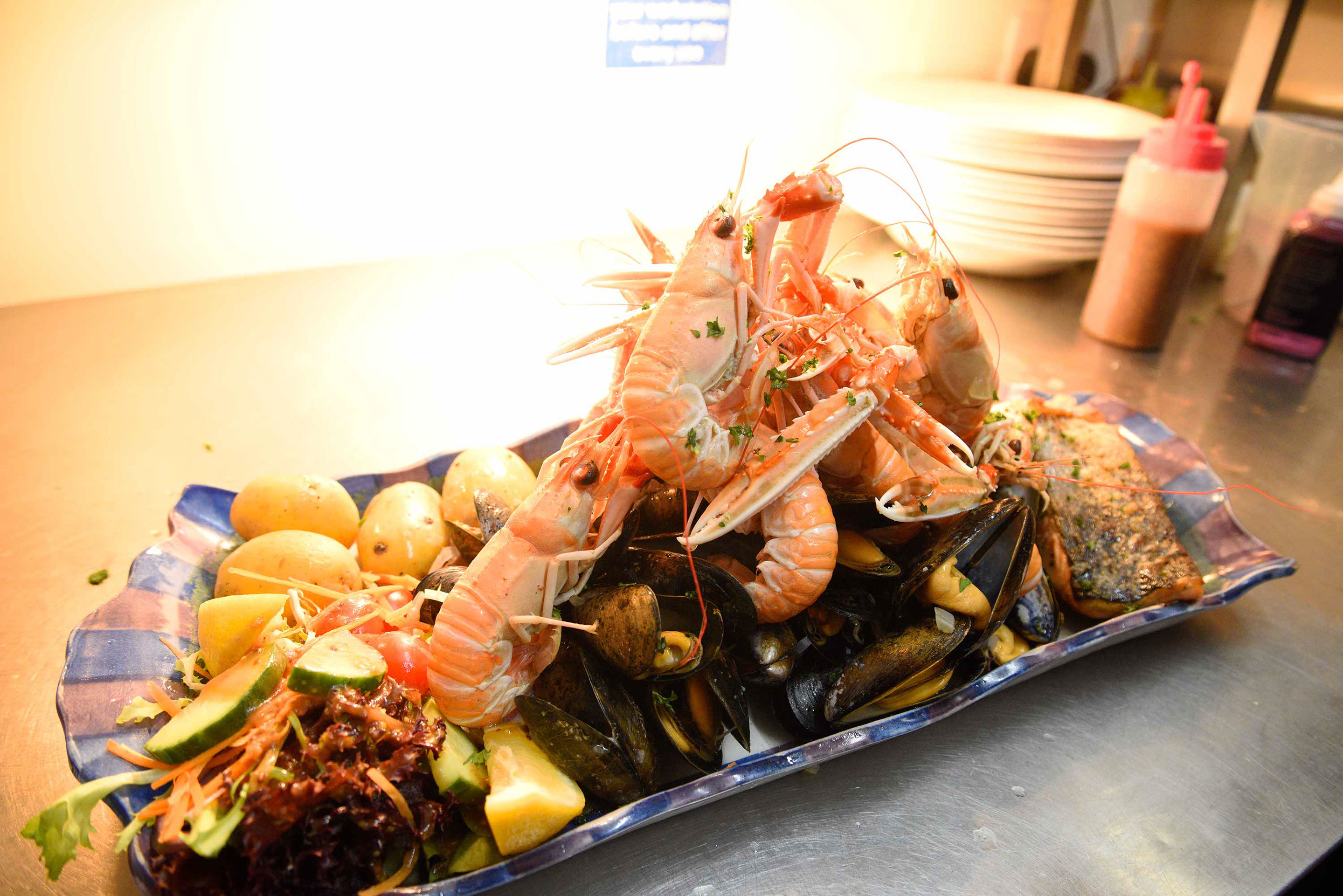Fresh Langoustines are available at our Portre Restaurant