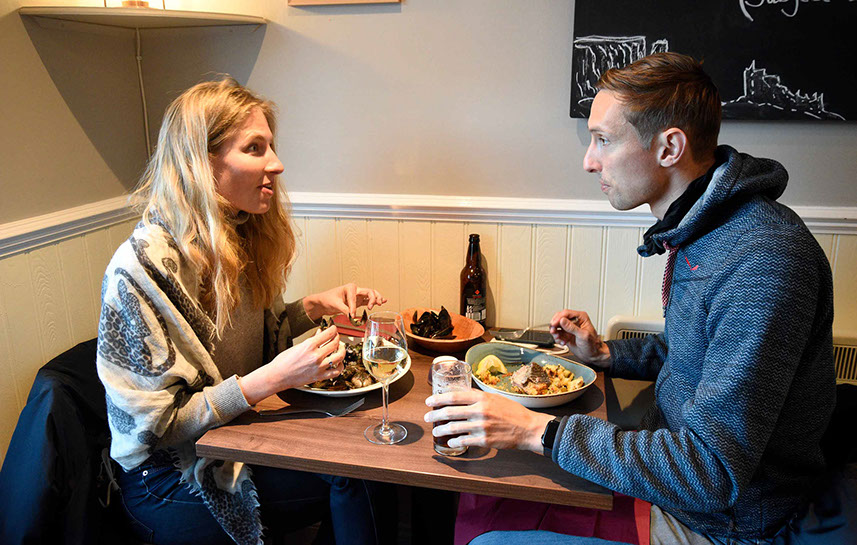 Enjoy Great Service and Food at Sea Breezes Portree Seafood Restaurant