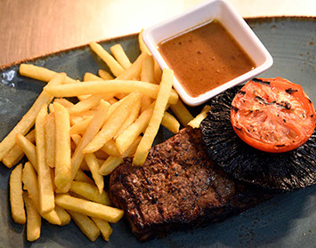 Enjoy great freshly prepared food such as classic dishes as Steak and Chips