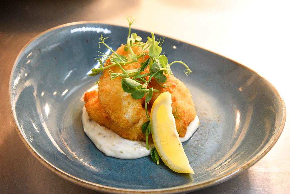 Enjoy Scampi and Fish at Sea Breezes Seafood restaurant