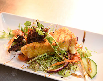 Battered Brie at Sea Breezes restaurant great starters